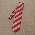 義大利 GIOVANNI BELLINI 時尚 紅色條紋 紳士領帶 條紋領帶 領帶 九成新