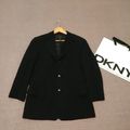DKNY 時尚型男 經典黑 羊毛 西裝外套 九成新