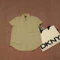 全新 DKNY 卡其 休閒 短袖襯衫 4