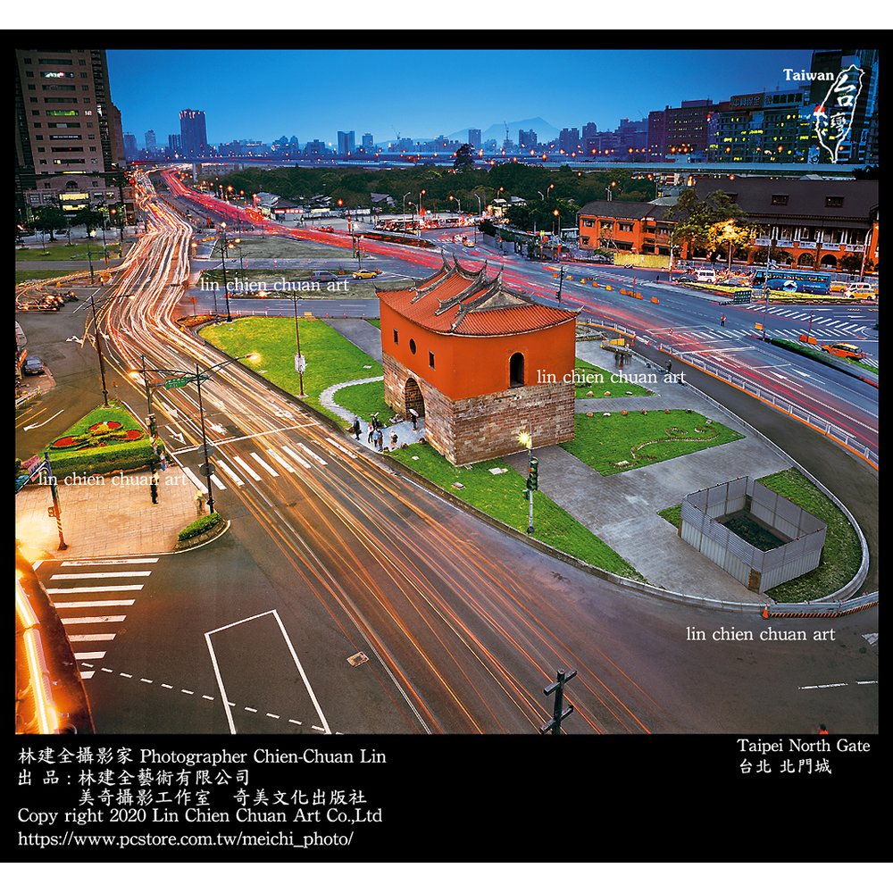 美奇攝影工作室台北北門 Taipei North Gate，24X30 inch photography works