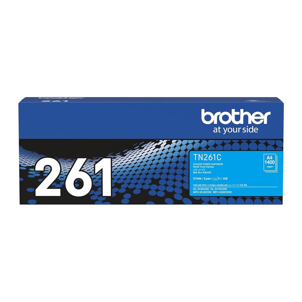 Brother TN-261C 原廠藍色碳粉匣 適用 HL-3150CDN/HL-3170CDW/MFC-9140CDN/MFC-9330CDW