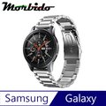 Morbido蒙彼多Samsung Galaxy Watch 42/46mm三珠不鏽鋼錶帶 銀色