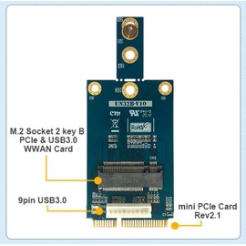 Mini pcie clearance to m2 adapter