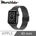 Morbido蒙彼多Apple Watch 6/SE 40mm不鏽鋼編織卡扣式錶帶 黑
