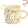 asdfkitty*日本san-x角落生物貓咪造型把手陶瓷馬克杯-杯緣子-日本正版商品
