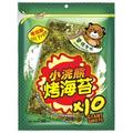【小浣熊】零油脂烤海苔5gx10片/包_(醬燒原味)