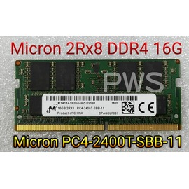 ☆【美光 Micron 2Rx8 DDR4 16G 16GB PC4-2400T 】☆PC4-2400T-SBB-11