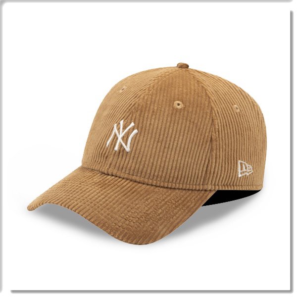 【ANGEL NEW ERA】New Era MLB NY 紐約 洋基 燈心絨 小標 卡其色 老帽 9FORTY