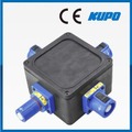 KUPO PDB-C1303B歐規400A接頭1分3 橡膠分線盒(藍)