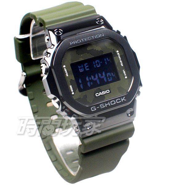 卡西歐 CASIO 經典方型錶 G-SHOCK 不銹鋼錶框 GM-5600B-3D 多功能電子錶 男錶 GM-5600B-3DR