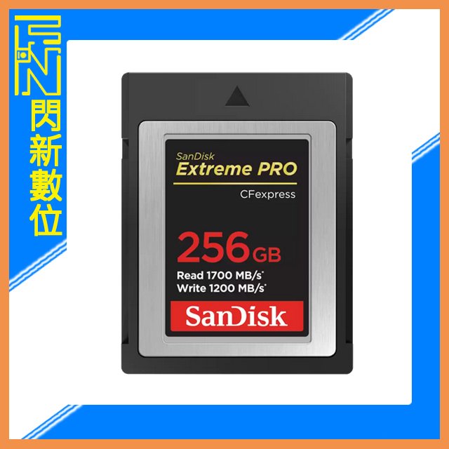 ★閃新★SanDisk Extreme PRO CFexpress Type B 256GB/256G 1700MB/s 記憶卡(公司貨)