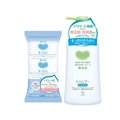 日本牛乳石鹼COW 植物性無添加洗髮精(綠)550ml+無添加皂(100gx3入)
