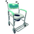 【聖德愛】☆ 富士康 便椅 馬桶椅 附輪固定 硬背 FZK-4301 便器椅 洗澡椅 全新公司貨