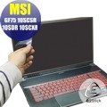 【Ezstick】MSI GF75 10SCSR 10SDR 10SCXR 靜電式筆電LCD液晶螢幕貼 (可選鏡面或霧面