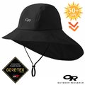 【Outdoor Research】Seattle Cape Hat GORE-TEX 防風防水透氣保暖大盤帽子.圓盤帽/UPF 50+ 抗紫外線/登山健行/277662-0001 黑