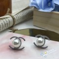 【星光飾品】《現貨》正生銀飾 雙C珍珠耳環 925純銀 香港代購
