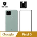 T.G Google pixel 5 手機保護超值3件組(透明空壓殼+鋼化膜+鏡頭貼)