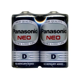 Panasonic 國際牌 1號碳鋅電池黑色 環保型2入