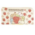 asdfkitty*日本san-x角落生物草莓抗菌口罩收納袋/收納套/口罩套/口罩夾-日本正版商品