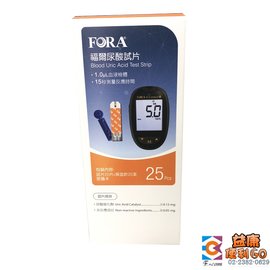 福爾 FORA 6 尿酸試片 25片/盒