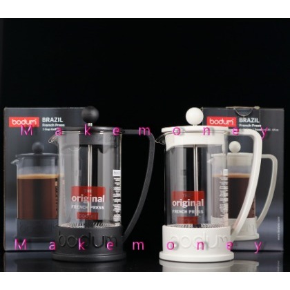 公司貨 BODUM波頓 BRAZIL法式濾壓壺 0.35L 12oz 3cup 咖啡壺 濾壓壺 手沖咖啡壺 附咖啡匙