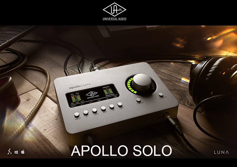 Universal Audio Apollo Solo 錄音介面USB版本｜ 民風樂府