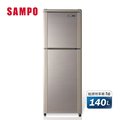【SAMPO 聲寶】140公升一級能效經典品味系列定頻雙門冰箱 SR-C14Q(Y9)
