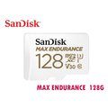 SanDisk MAX ENDURANCE 128G microSD U3 4K 耐寫 記憶卡 適用行車記錄器 SDSQQVR