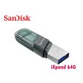 SanDisk iXpand 64G Flash Drive Flip OTG 翻轉隨身碟 U3 iOS iPhone iPad SDIX90N