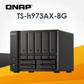 QNAP TS-h973AX-8G ZFS NAS (9Bay/AMD/8G/2.5GbE) 威聯通網路儲存伺服器(不含硬碟)