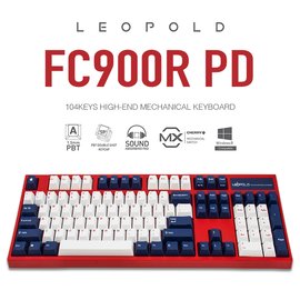 | MOJO | Leopold FC900R PD 美國隊長 PBT二射成型字體正刻英文 靜音紅軸