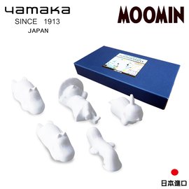 【日本山加yamaka】moomin嚕嚕米造型陶瓷筷架禮盒5入組 (MM670-403)