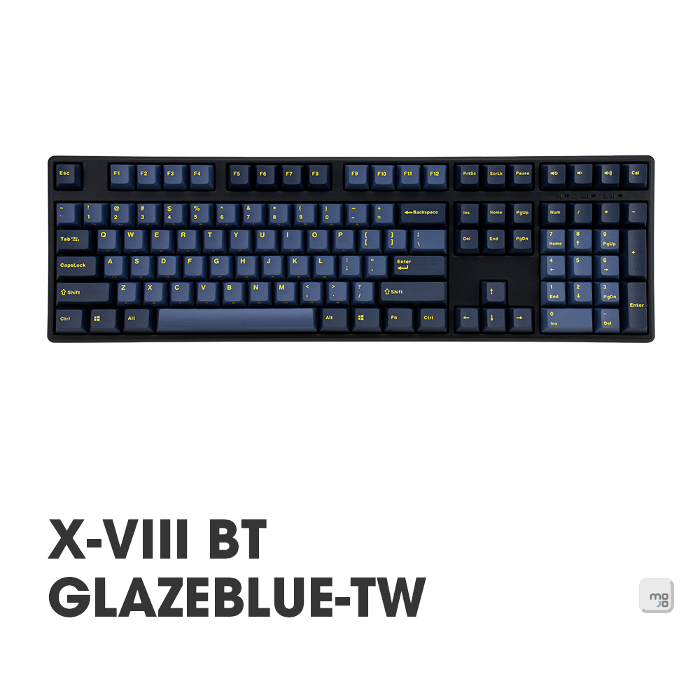 |MOJO| Mistel X-VIII BT Glaze Blue 釉藍 PBT二色成型 機械鍵盤 CHERRY MX軸 TW 中文側印 茶/青/紅軸