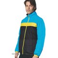 【KAWASAKI】男女運動休閒雙面穿鋪棉外套(黑藍)#K2506A