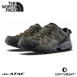 【The North Face 男 DryVent防水健行鞋《黑/綠》】46CJ/徒步鞋/登山鞋/越野鞋/防水鞋