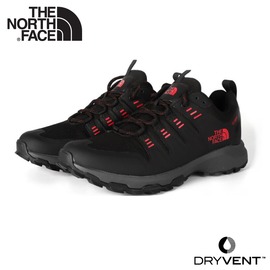 【The North Face 男 DryVent防水健行鞋《黑灰/紅》】4OBG/徒步鞋/登山鞋/越野鞋/防水鞋