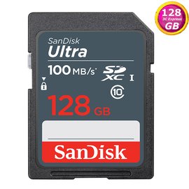 SanDisk 128GB 128G SDXC【100MB/s】Ultra SD SDHC UHS-I C10 Class 10 SDSDUNR-128G 相機記憶卡