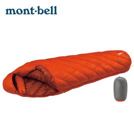 ├登山樂┤日本 mont-bell Alpine Down Hugger 800FP 羽絨睡袋 #1 橘色 # 1121358OG-R