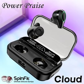 志達電子 Power Praise 大力揚 Cloud 真無線藍牙耳機麥克風 搭配SPINFIT CP360 / 自由切換主、副耳功能