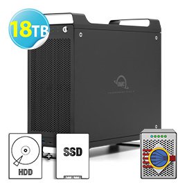 2T SSD+16T HDD OWC ThunderBay Flex 8 Raid 5 軟體磁碟陣列 8x槽位儲存 8x接口 1xPCIe 擴展插槽