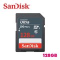 Sandisk Ultra 128G 100M SDHC SDXC C10 U1 相機 記憶卡 SDSDUNR