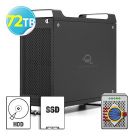 8T SSD+64T HDD OWC ThunderBay Flex 8 Raid 5 軟體磁碟陣列 8x槽位儲存 8x接口 1xPCIe 擴展插槽