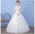 【曼妮婚紗禮服】3件免郵~新款婚紗禮服 韓式齊地款新娘婚紗禮服~A137