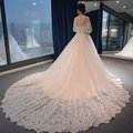 【曼妮婚紗禮服】3件免郵~新款婚紗禮服 韓式奢華大拖尾修身顯瘦新娘婚紗禮服~A209
