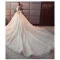 【曼妮婚紗禮服】3件免郵~新款婚紗禮服 韓式奢華長拖尾新娘婚紗禮服~A318