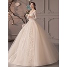 【曼妮婚紗禮服】3件免郵~新款婚紗禮服 新款韓版公主夢幻修身顯瘦齊地新娘婚紗禮服~A350