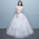【曼妮婚紗禮服】3件免郵~新款婚紗禮服 韓版法式齊地新娘婚紗禮服~A398