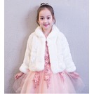 【曼妮婚紗禮服】3件免郵~女童花童禮服 韓版斗篷加厚披風外套公主毛絨披肩LJ013
