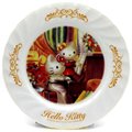 asdfkitty*KITTY收藏級古典陶瓷繪盤-音樂饗宴-2001年絕版商品-外盒泛黃-日本正版