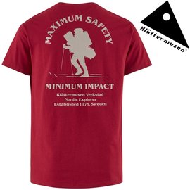 Klattermusen 攀山鼠 Nordic Explorer 男款有-機棉短袖T恤 KM20645M02 暗紅BR